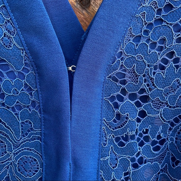 NWT- Free People Lovely in Lace Blue Dress - Picture 7 of 15